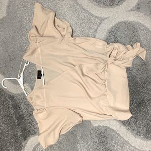 Beige blouse never worn NO TAGS